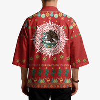 Mexico Merry Christmas Kimono Mexican Cultural Emblem Xmas Style - Wonder Print Shop