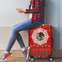 Mexico Merry Christmas Luggage Cover Mexican Cultural Emblem Xmas Style - Wonder Print Shop