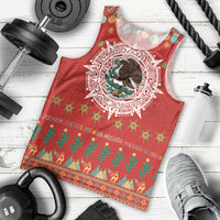 Mexico Merry Christmas Men Tank Top Mexican Cultural Emblem Xmas Style - Wonder Print Shop