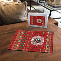 Mexico Merry Christmas Puzzle Mexican Cultural Emblem Xmas Style - Wonder Print Shop