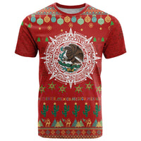 Mexico Merry Christmas T Shirt Mexican Cultural Emblem Xmas Style - Wonder Print Shop