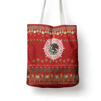 Mexico Merry Christmas Tote Bag Mexican Cultural Emblem Xmas Style - Wonder Print Shop