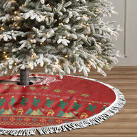 Mexico Merry Christmas Tree Skirt Mexican Cultural Emblem Xmas Style - Wonder Print Shop