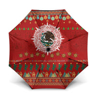 Mexico Merry Christmas Umbrella Mexican Cultural Emblem Xmas Style - Wonder Print Shop