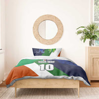 Custom Ireland and Australia Bedding Set Shamrocks and Aboriginal Art