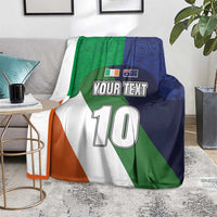 Custom Ireland and Australia Blanket Shamrocks and Aboriginal Art