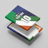 Custom Ireland and Australia Canvas Wall Art Shamrocks and Aboriginal Art