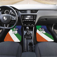 Custom Ireland and Australia Car Mats Shamrocks and Aboriginal Art