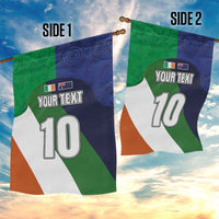 Custom Ireland and Australia Garden Flag Shamrocks and Aboriginal Art