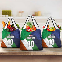 Custom Ireland and Australia Grocery Bag Shamrocks and Aboriginal Art