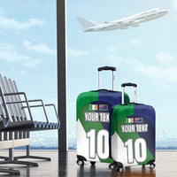 Custom Ireland and Australia Luggage Cover Shamrocks and Aboriginal Art