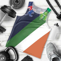 Custom Ireland and Australia Men Tank Top Shamrocks and Aboriginal Art