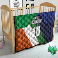 Custom Ireland and Australia Quilt Shamrocks and Aboriginal Art