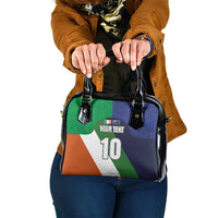 Custom Ireland and Australia Shoulder Handbag Shamrocks and Aboriginal Art