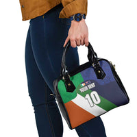 Custom Ireland and Australia Shoulder Handbag Shamrocks and Aboriginal Art