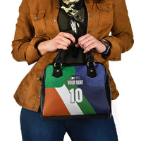 Custom Ireland and Australia Shoulder Handbag Shamrocks and Aboriginal Art