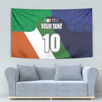 Custom Ireland and Australia Tapestry Shamrocks and Aboriginal Art