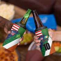 Custom Ireland and United States 4 in 1 Can Cooler Tumbler Shamrocks and American Flag Style