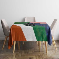 Custom Ireland and United States Tablecloth Shamrocks and American Flag Style