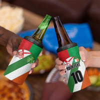 Custom Ireland and England 4 in 1 Can Cooler Tumbler Celtic Shanrocks and Roses with Red Cross