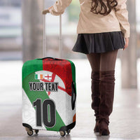 Custom Ireland and England Luggage Cover Celtic Shanrocks and Roses with Red Cross