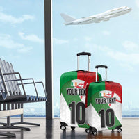 Custom Ireland and England Luggage Cover Celtic Shanrocks and Roses with Red Cross