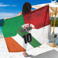 Custom Ireland and England Sarong Celtic Shanrocks and Roses with Red Cross