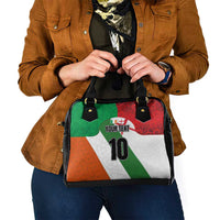 Custom Ireland and England Shoulder Handbag Celtic Shanrocks and Roses with Red Cross