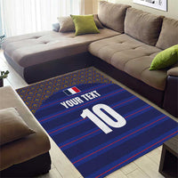Custom France Rugby-Le XV de France Area Rug Go Les Bleus