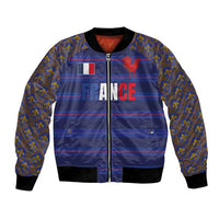 Custom France Rugby-Le XV de France Bomber Jacket Go Les Bleus