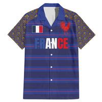 Custom France Rugby-Le XV de France Family Matching Mermaid Dress and Hawaiian Shirt Go Les Bleus