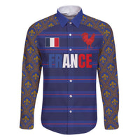 Custom France Rugby-Le XV de France Family Matching Puletasi and Hawaiian Shirt Go Les Bleus