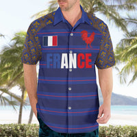 Custom France Rugby-Le XV de France Hawaiian Shirt Go Les Bleus