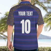 Custom France Rugby-Le XV de France Hawaiian Shirt Go Les Bleus