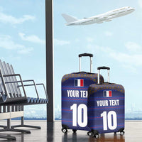 Custom France Rugby-Le XV de France Luggage Cover Go Les Bleus