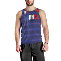 Custom France Rugby-Le XV de France Men Tank Top Go Les Bleus