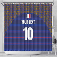 Custom France Rugby-Le XV de France Shower Curtain Go Les Bleus