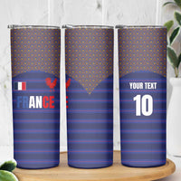 Custom France Rugby-Le XV de France Skinny Tumbler Go Les Bleus