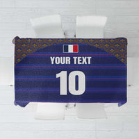 Custom France Rugby-Le XV de France Tablecloth Go Les Bleus