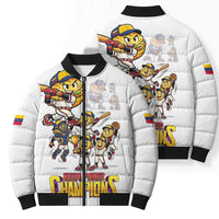 Venezuela Baseball Champions Bomber Puffer Jacket Glory Arepa Team