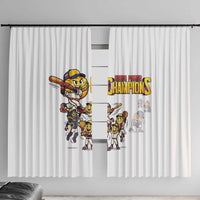 Venezuela Baseball Champions Window Curtain Glory Arepa Team