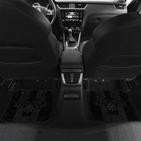 Philippines Barong Style Car Mats with Polynesian Art and Leaf Motif Black Color