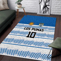 Argentina Rugby Custom Area Rug Los Pumas Jaguar Race Style - Wonder Print Shop