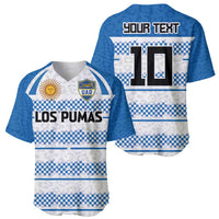 Argentina Rugby Custom Baseball Jersey Los Pumas Jaguar Race Style - Wonder Print Shop