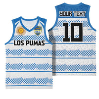 Argentina Rugby Custom Basketball Jersey Los Pumas Jaguar Race Style - Wonder Print Shop