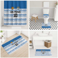 Argentina Rugby Custom Bathroom Set Los Pumas Jaguar Race Style - Wonder Print Shop