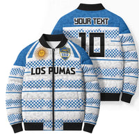 Argentina Rugby Custom Bomber Puffer Jacket Los Pumas Jaguar Race Style - Wonder Print Shop
