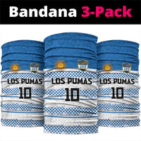 Argentina Rugby Custom Neck Gaiter Los Pumas Jaguar Race Style - Wonder Print Shop