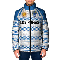 Argentina Rugby Custom Padded Jacket Los Pumas Jaguar Race Style - Wonder Print Shop