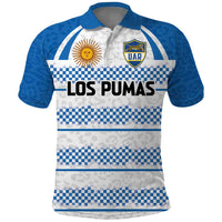 Argentina Rugby Custom Polo Shirt Los Pumas Jaguar Race Style - Wonder Print Shop